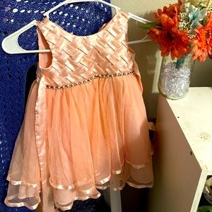 Flower girl dress , blush pink